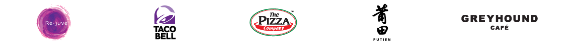 Nimbly food and beverage client logos