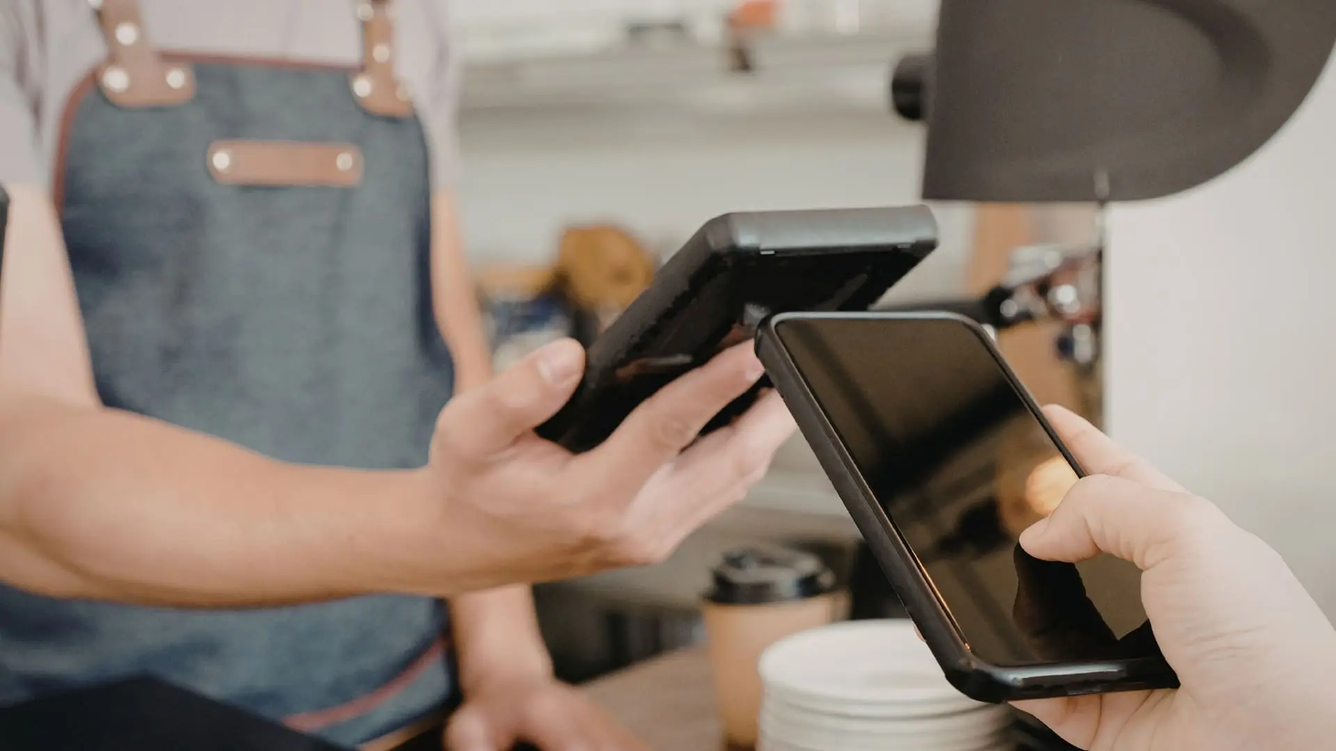 Digital payment at a restaurant